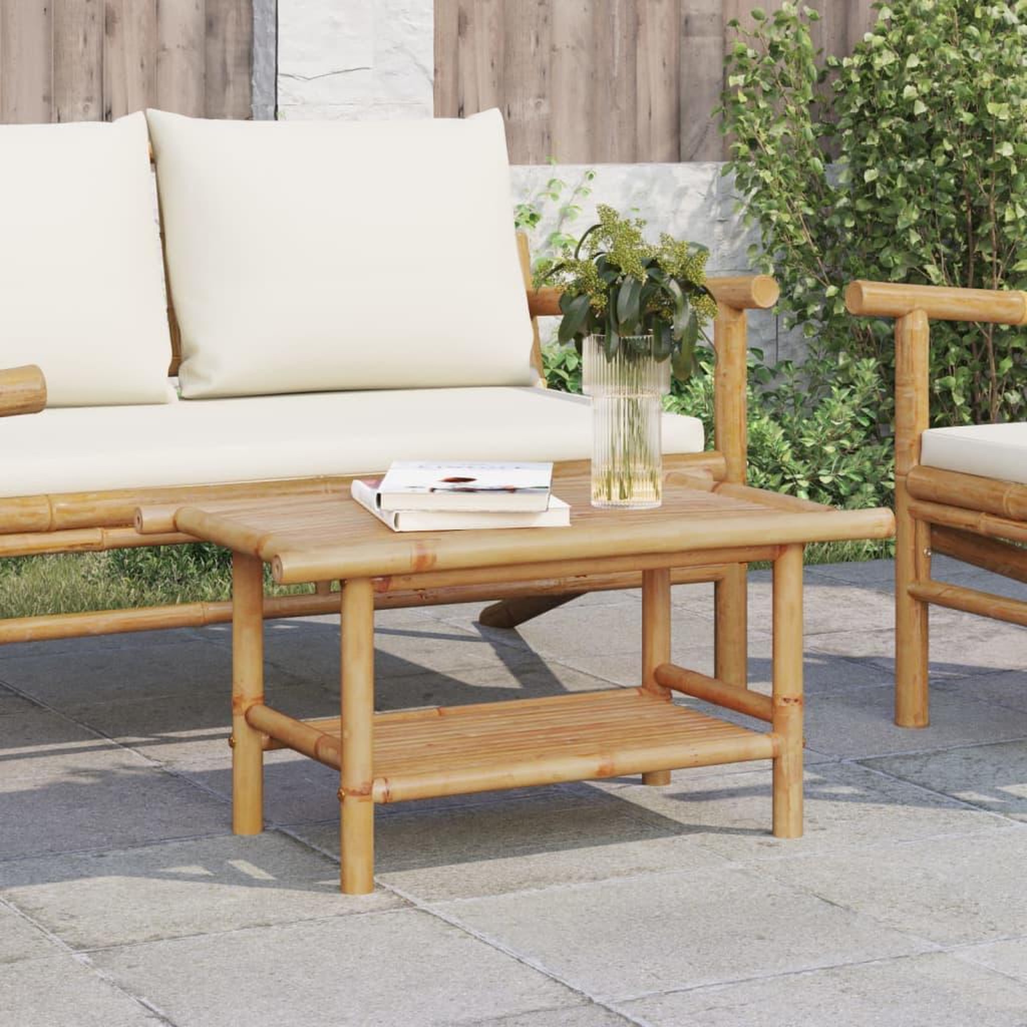VIDAXL Table basse 70x40x35 cm bambou