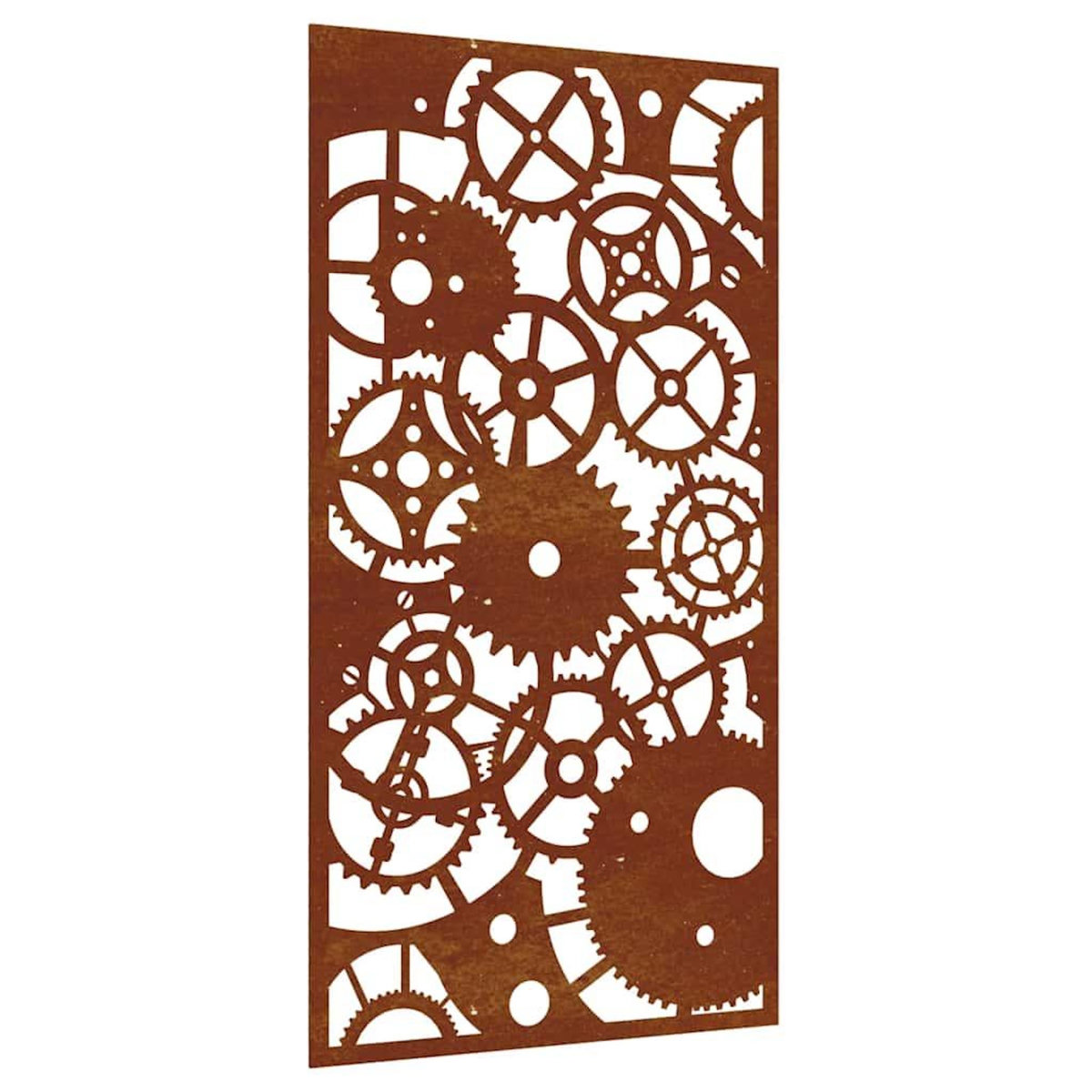 VIDAXL Decoration murale jardin 105x55 cm design de roue dentee