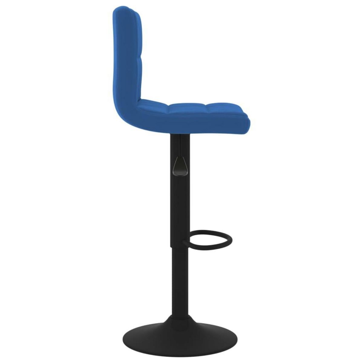 VIDAXL Tabourets de bar lot de 2 bleu velours