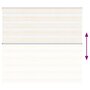 Voir la diapositive 5 : VIDAXL Store zebre beige marbre largeur du tissu 155,9 cm polyester