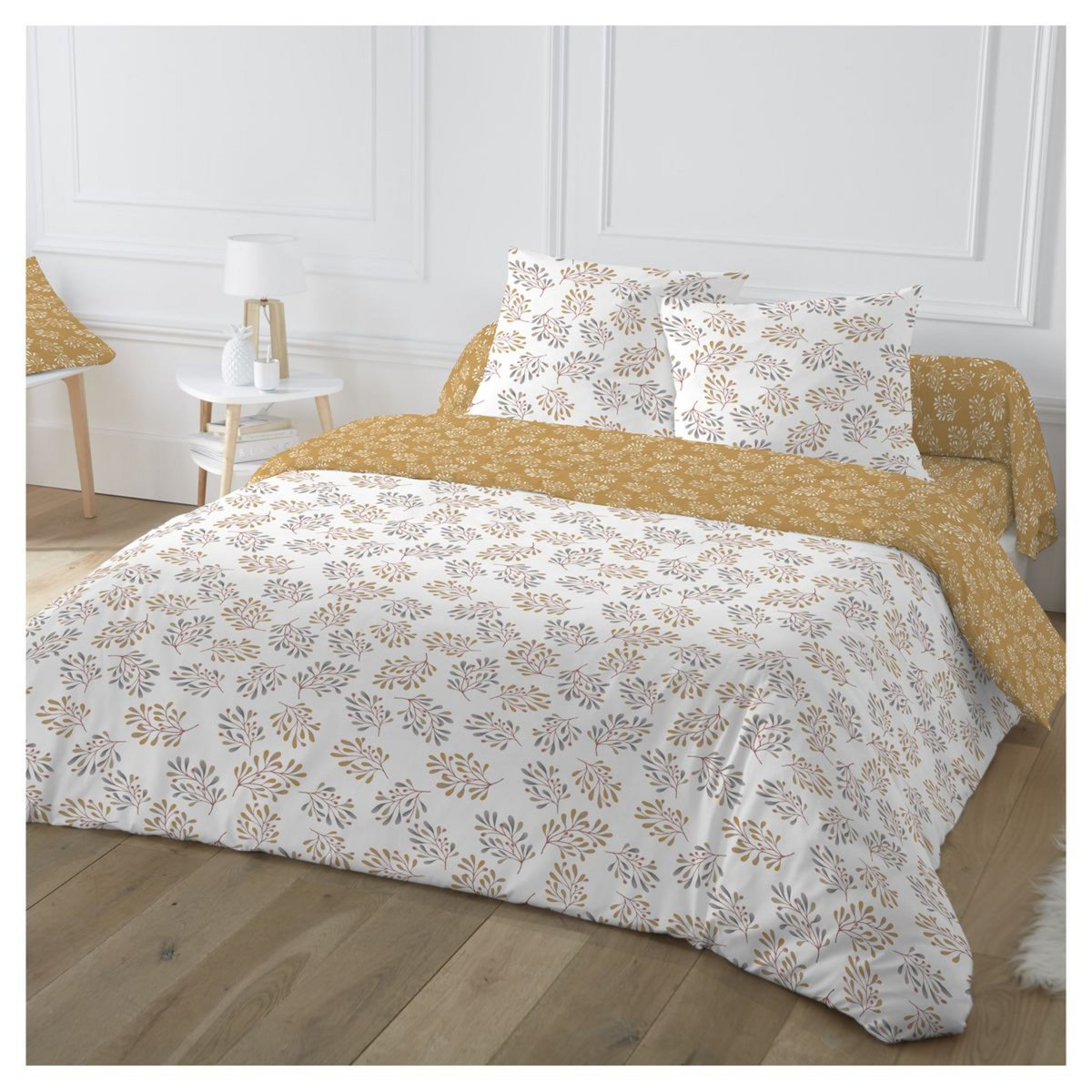 Parure housse de couette fantaisie en polycoton 51 fils SIGUI