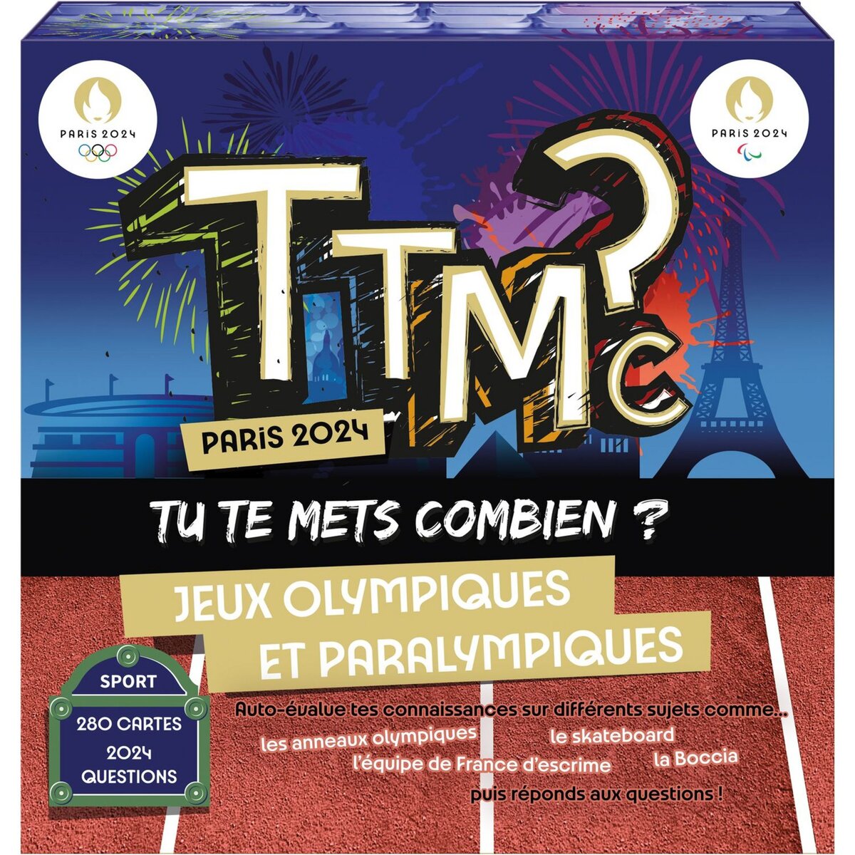 CARTAMUNDI Jeu Tu te mets combien Paris 2024 pas cher Auchan.fr