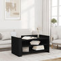 Voir la diapositive 1 : VIDAXL Table basse noir 100x50x50 cm bois d'ingenierie