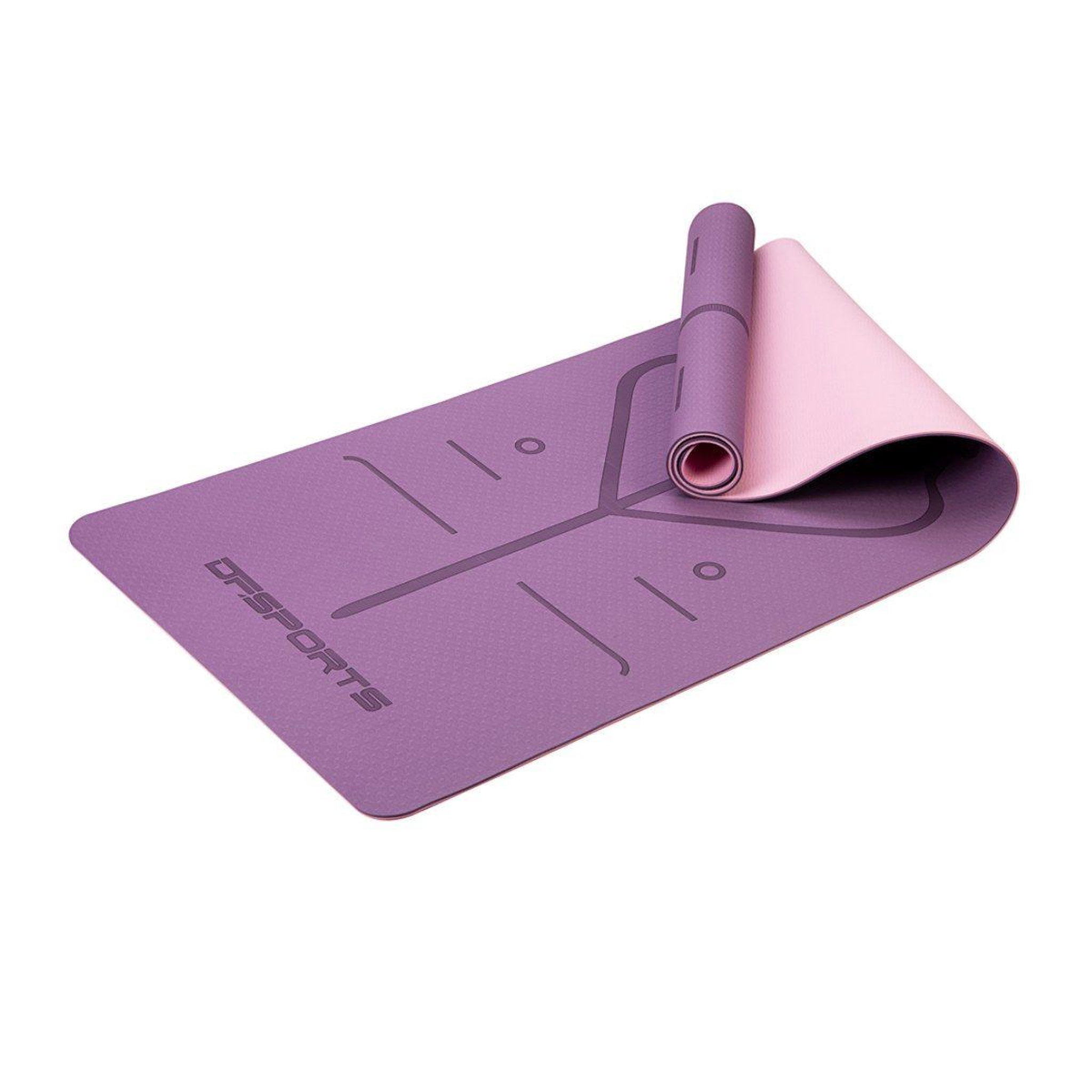 DE FAUGERES Tapis de Yoga Antidérapant  Zenitude  61x183cm Violet