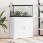 VIDAXL Support pour aquarium blanc 81x36x73 cm bois d ingénierie