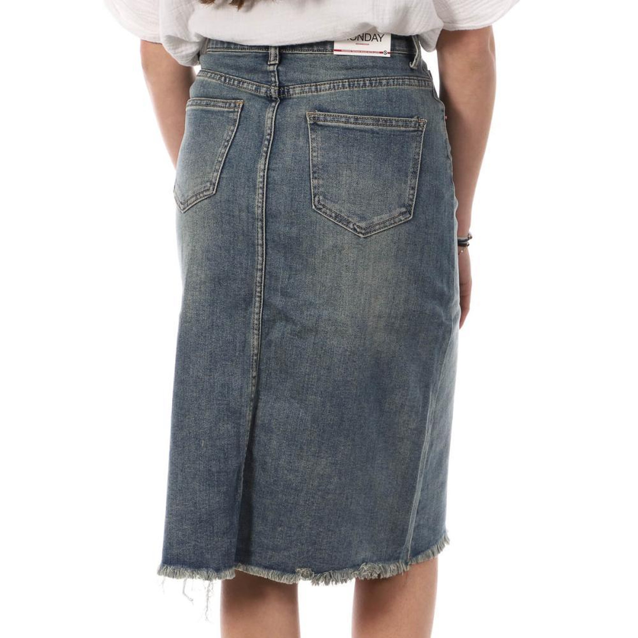 Voir la diapositive 2 : MONDAY PREMIUM Jupe En Jean  Clair Femme Monday Premium 392