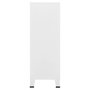 Voir la diapositive 4 : VIDAXL Coffre de rangement industriel Blanc 75x40x115 cm Metal