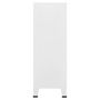 Voir la diapositive 4 : VIDAXL Coffre de rangement industriel Blanc 75x40x115 cm Metal