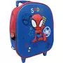 MARVEL Sac maternelle 3D à roulettes bleu Spiderman