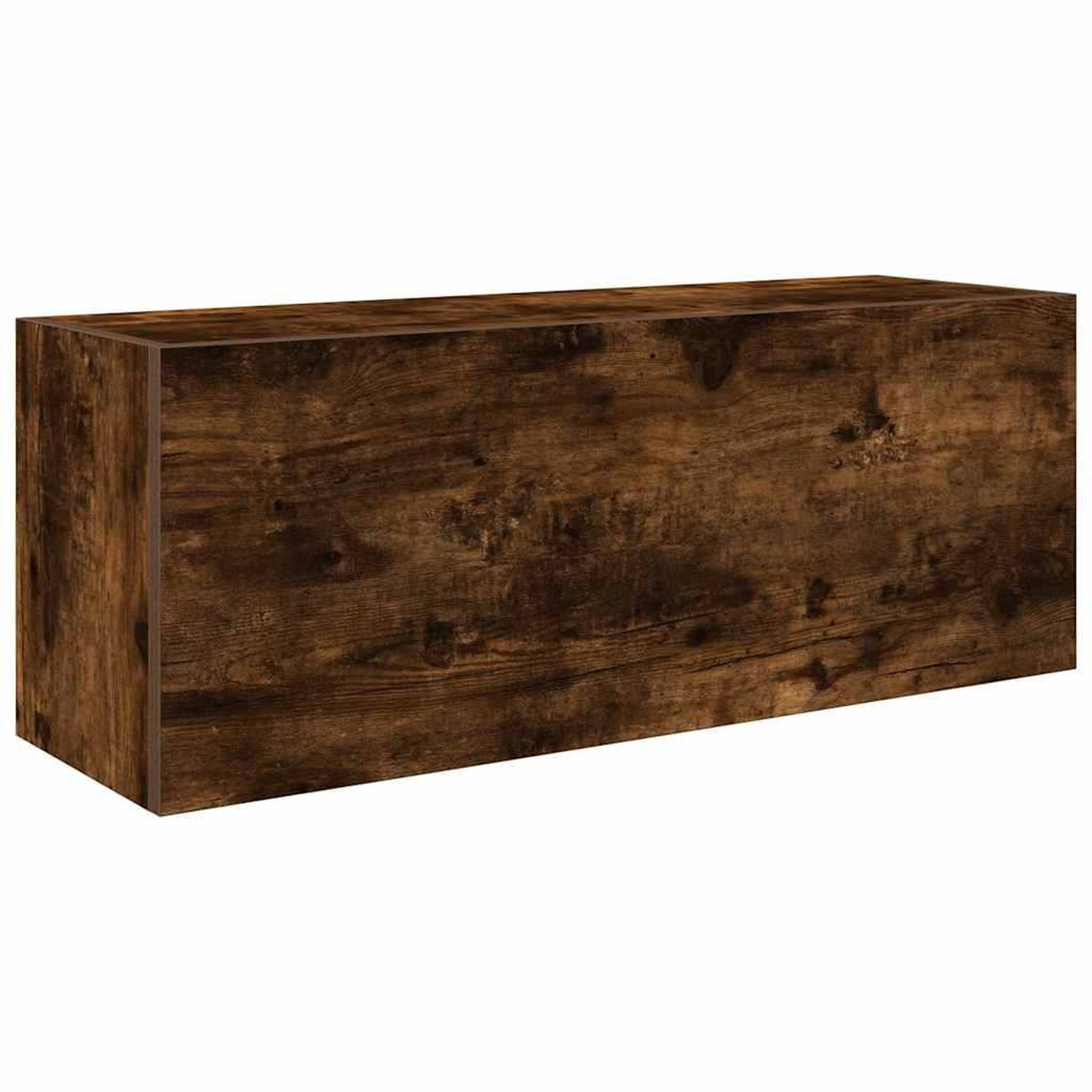 Voir la diapositive 2 : VIDAXL Armoire murale de bain chene fume 80x25x30 cm bois d'ingenierie