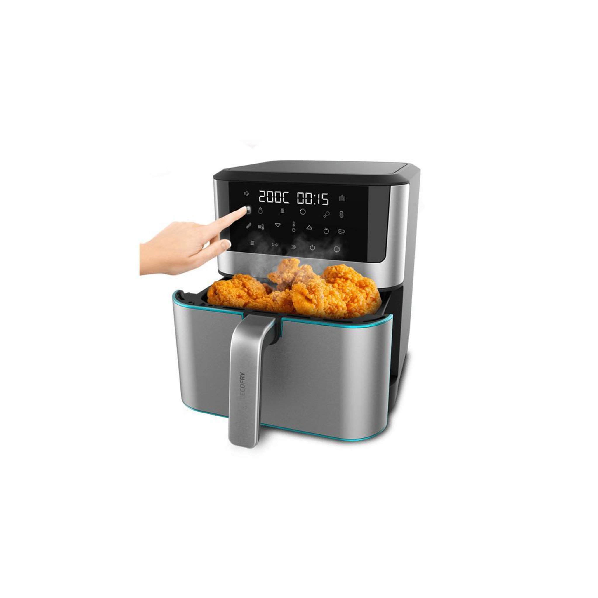 Voir la diapositive 3 : CECOTEC Cecotec 04984 friteuse simple 8 l indépendante 1800 w friteuse à faible teneur en matières grasses noir, acier inoxydable