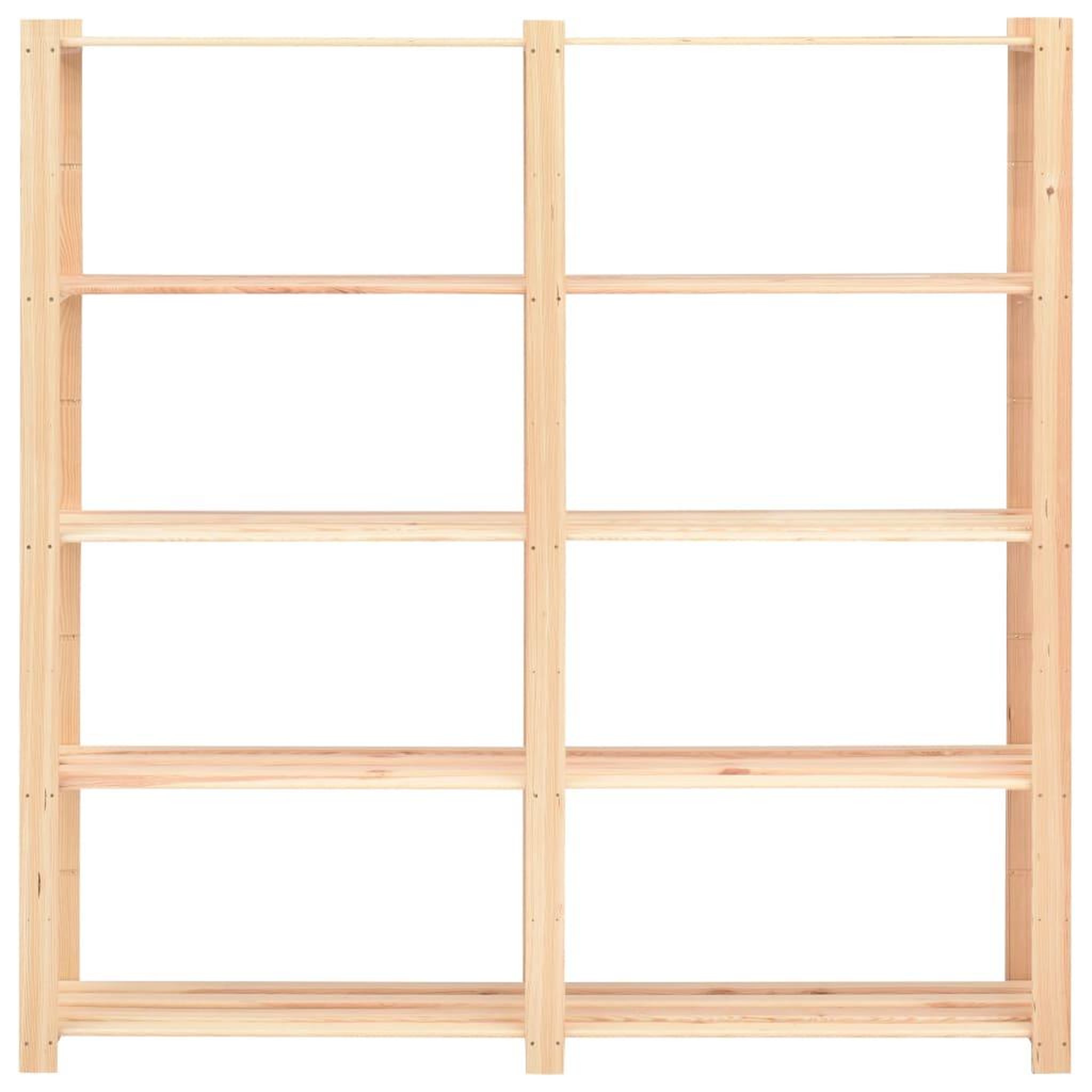 Voir la diapositive 4 : VIDAXL Etageres de rangement a 5 niveaux 3pcs 170x38x170 cm Pin 500 kg
