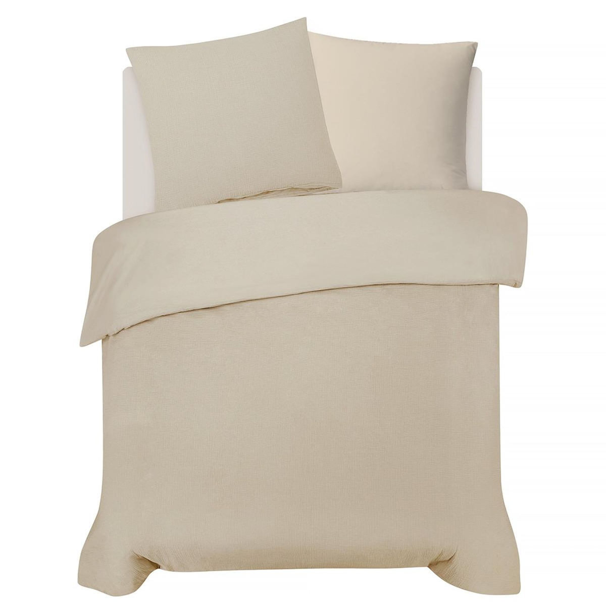 FUTURE HOME Parure de lit double en gaze de coton