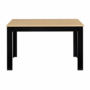 Voir la diapositive 3 : ID MARKET Table à manger rectangle ROZY 6 personnes noire plateau façon hêtre 110 cm