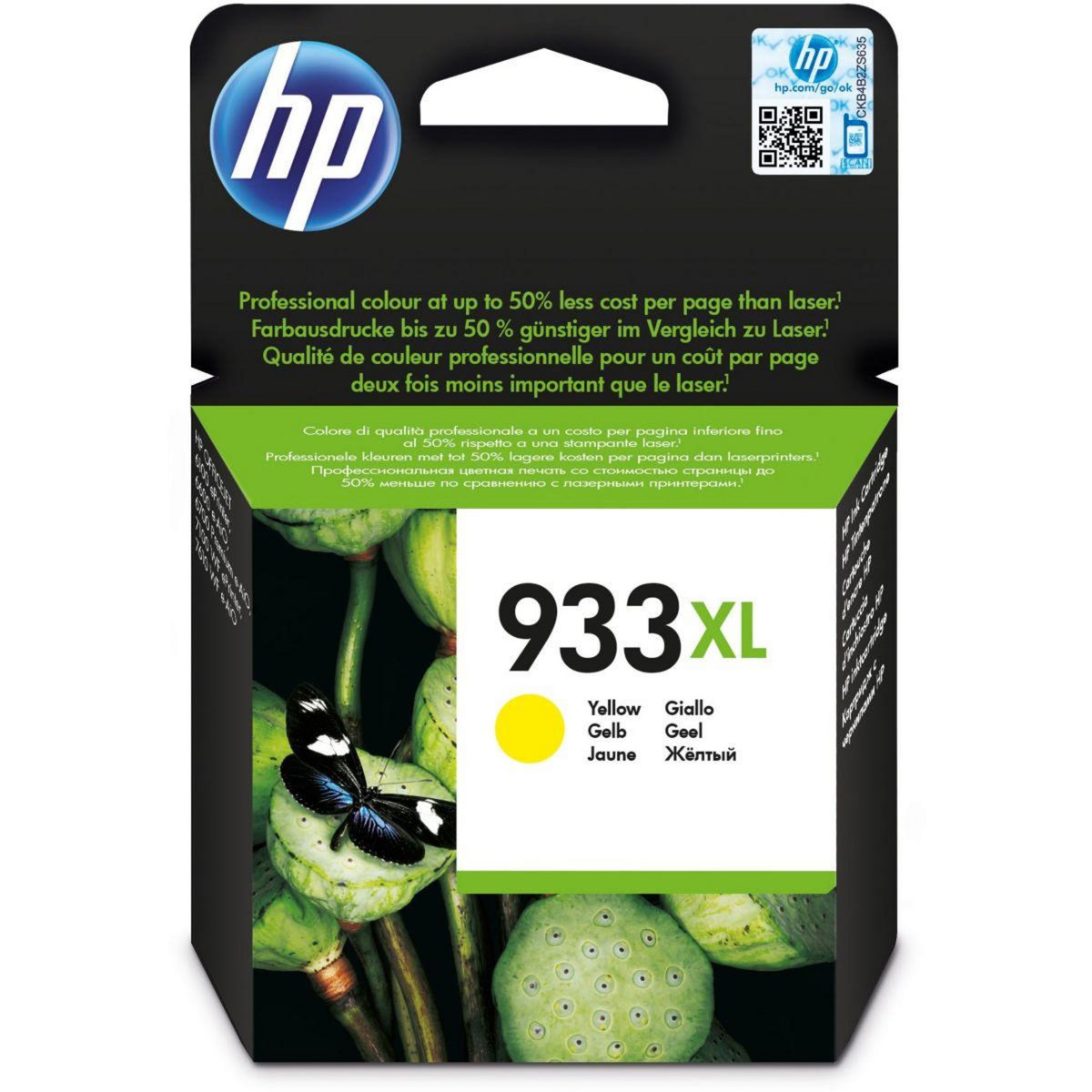 HP Cartouche d'encre N°933XL jaune