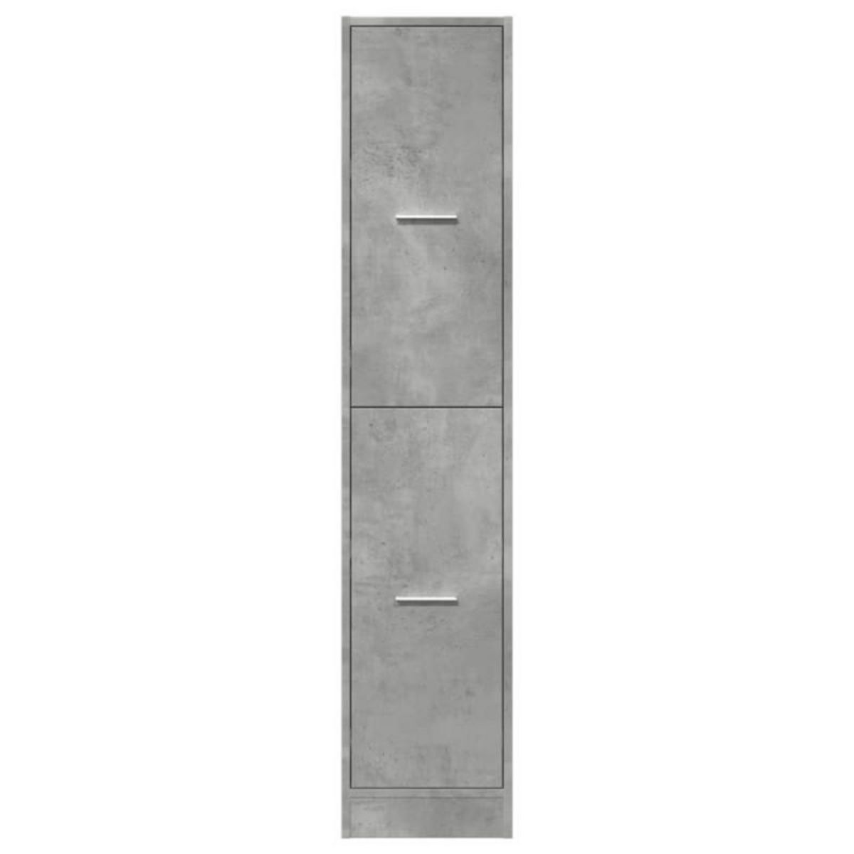 VIDAXL Armoire d apothicaire gris béton 30x41x144,5 cm bois ingénierie
