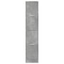 Voir la diapositive 5 : VIDAXL Armoire d apothicaire gris béton 30x41x144,5 cm bois ingénierie
