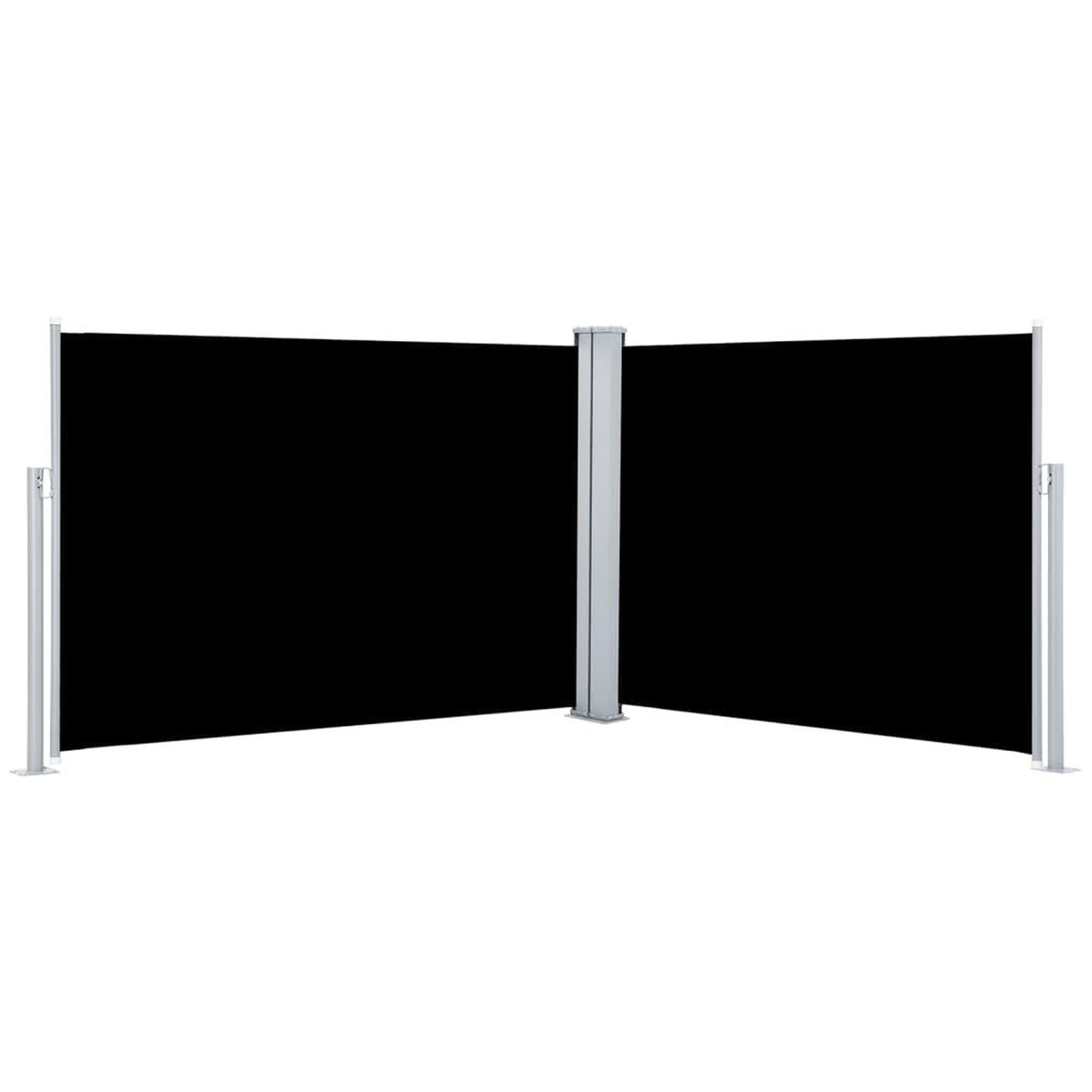 Voir la diapositive 2 : VIDAXL Auvent lateral retractable Noir 120 x 1000 cm