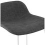 Voir la diapositive 6 : Paris Prix Tabouret de Bar Design  Sochi  85cm Gris Foncé & Blanc