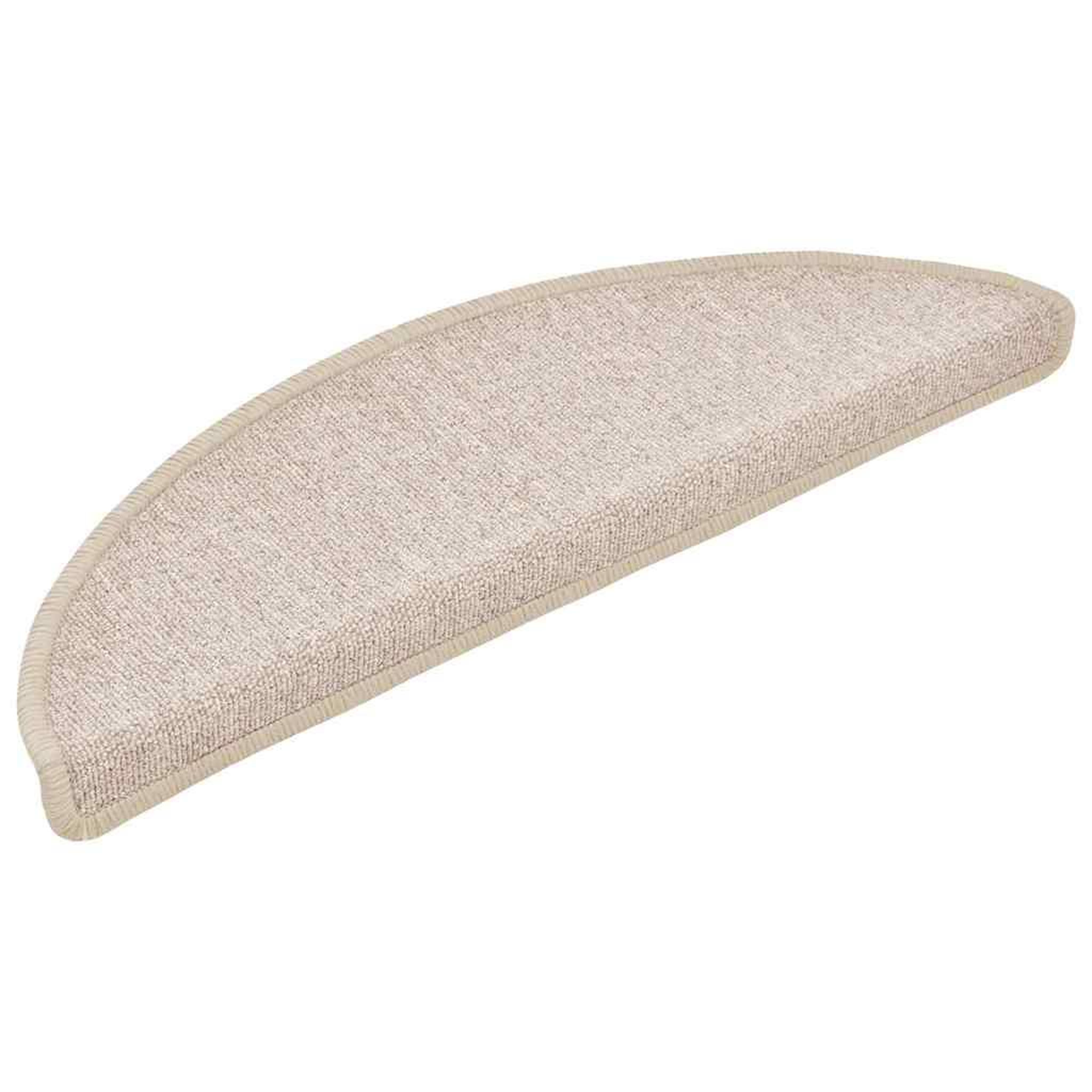 Voir la diapositive 2 : VIDAXL Tapis d'escalier 30 pcs taupe 56x17x3 cm