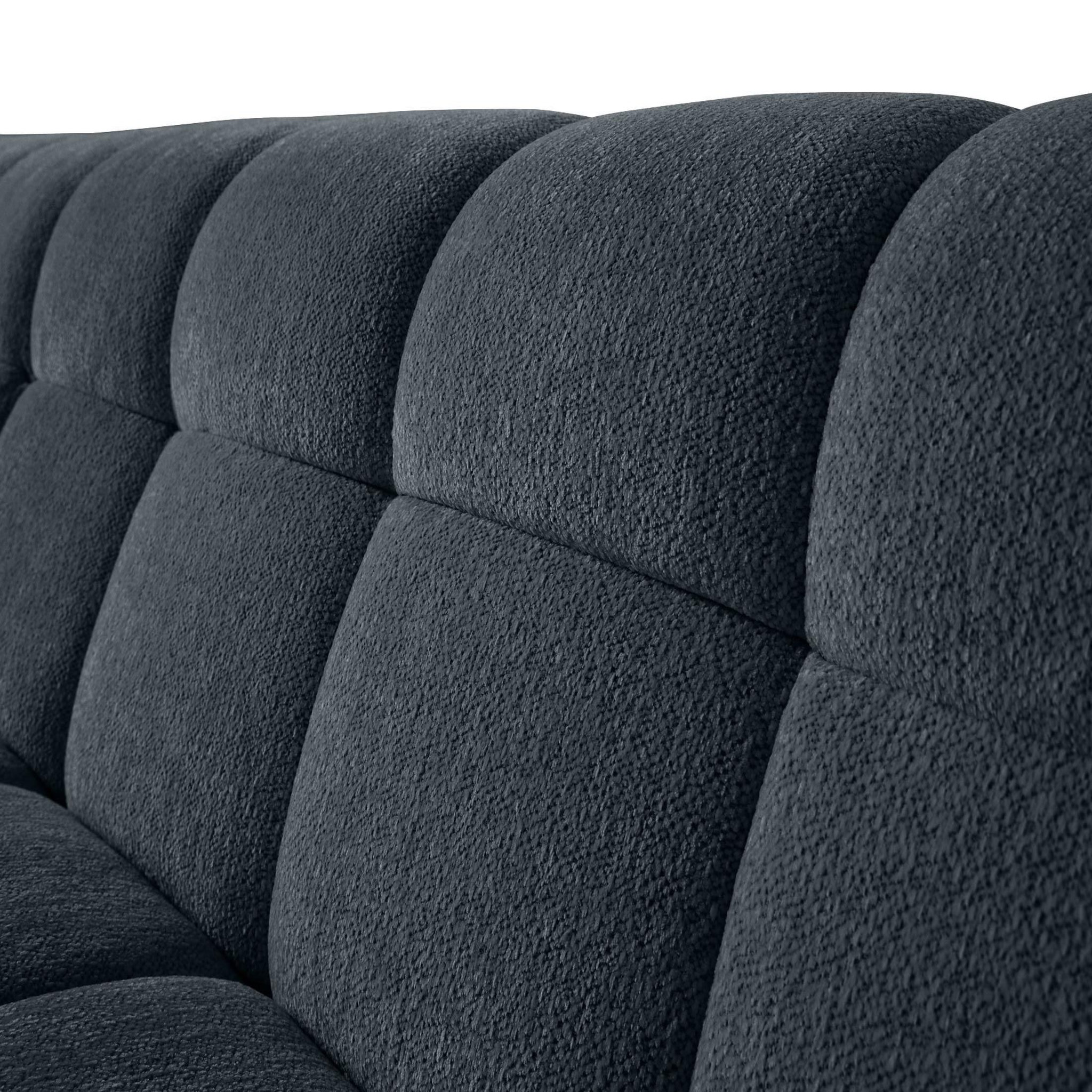 Voir la diapositive 6 : LISA DESIGN Ray - canapé d'angle gauche - 4 places - en tissu texturé