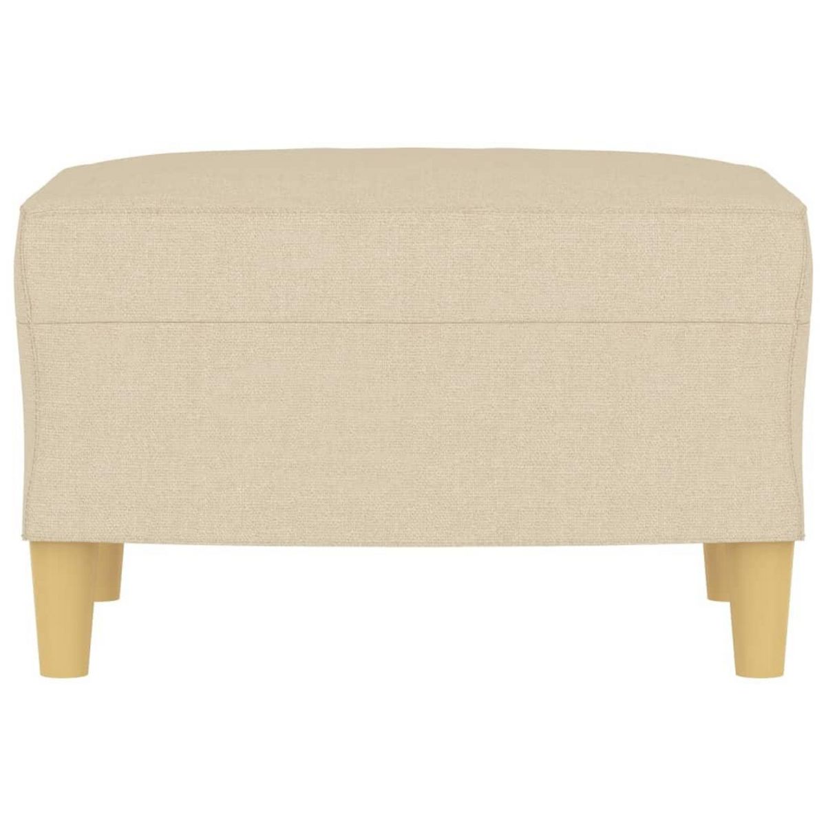 VIDAXL Repose-pied Creme 60x50x41 cm Tissu