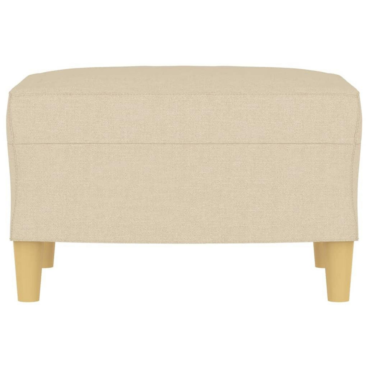 VIDAXL Repose-pied Creme 60x50x41 cm Tissu