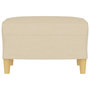 Voir la diapositive 3 : VIDAXL Repose-pied Creme 60x50x41 cm Tissu
