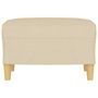 Voir la diapositive 3 : VIDAXL Repose-pied Creme 60x50x41 cm Tissu