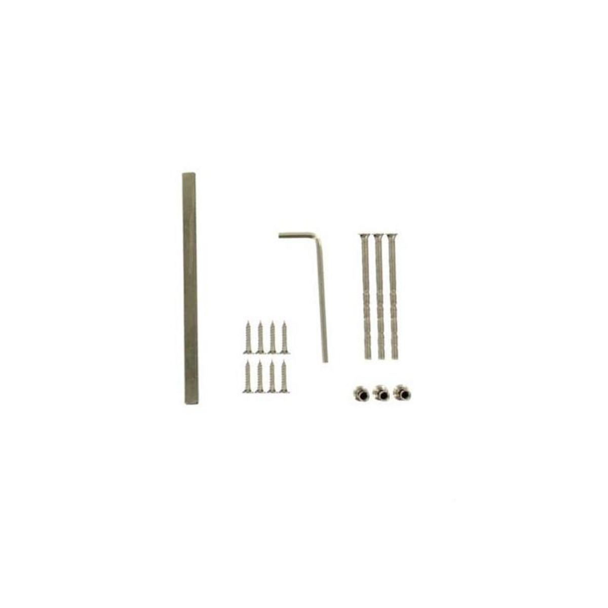 Klose Besser Poignée sur plaque en inox modèle Vif avec trou clé 1/2 tour Klose Besser x2