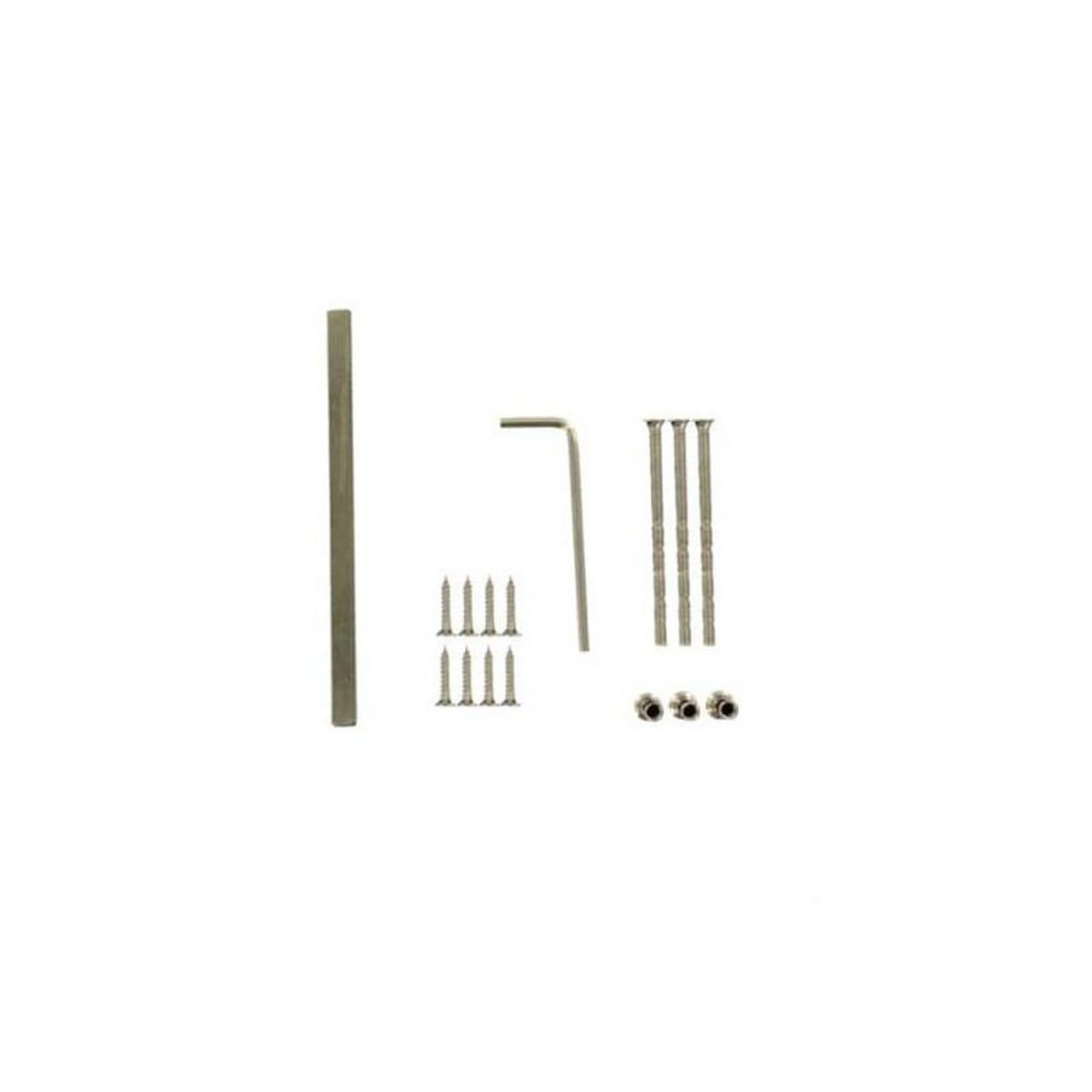 Klose Besser Poignée sur plaque en inox modèle Vif avec trou clé 1/2 tour Klose Besser x2