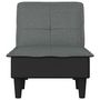 Voir la diapositive 4 : VIDAXL Chaise longue gris fonce tissu