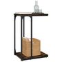 Voir la diapositive 4 : VIDAXL Table d'appoint Chene fume 40x30x60 cm Bois d'ingenierie