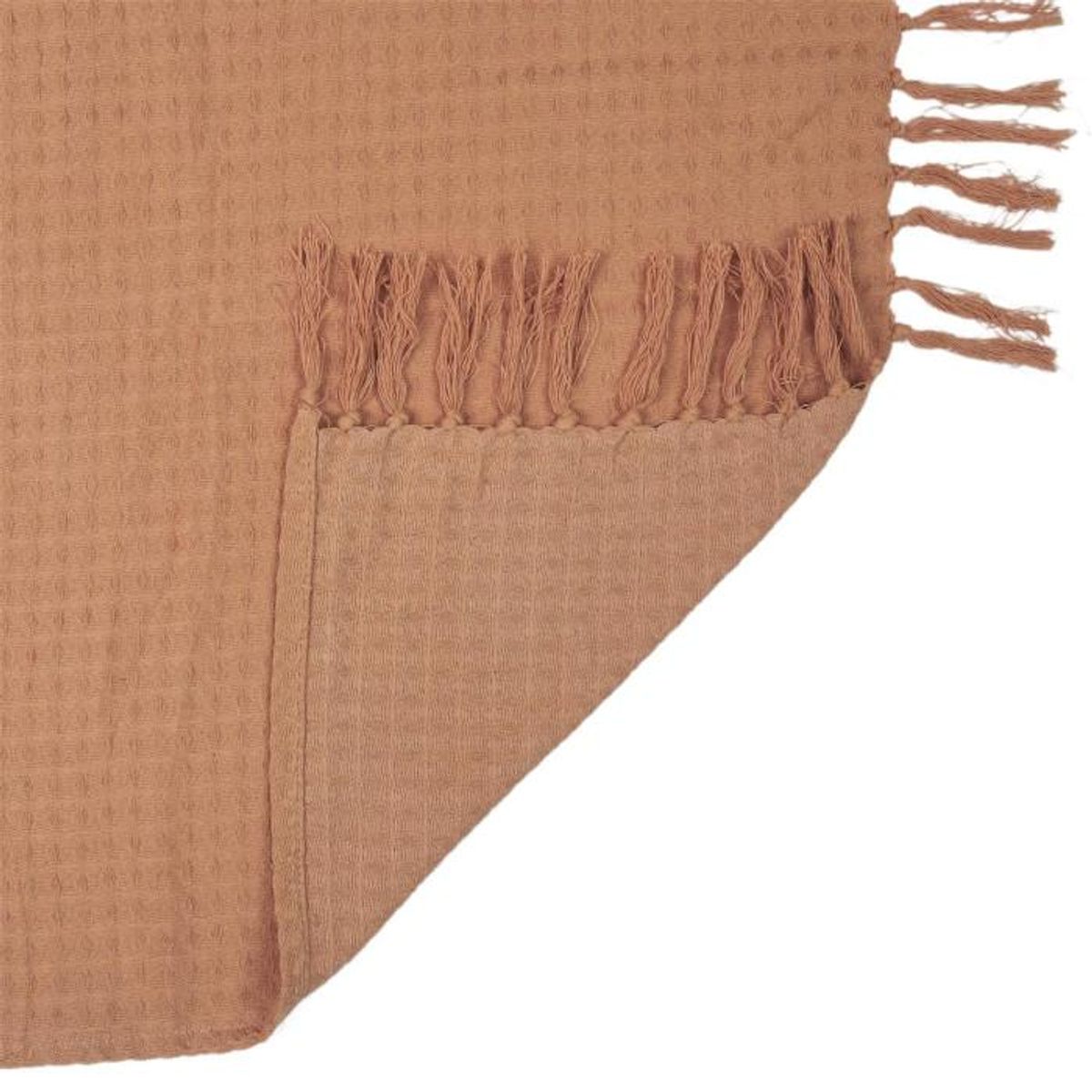 Paris Prix Jeté de Canapé  Gaufré  150x200cm Ocre