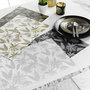 Voir la diapositive 3 : Paris Prix Set de Table  Feuillor  28x43cm Noir & Or