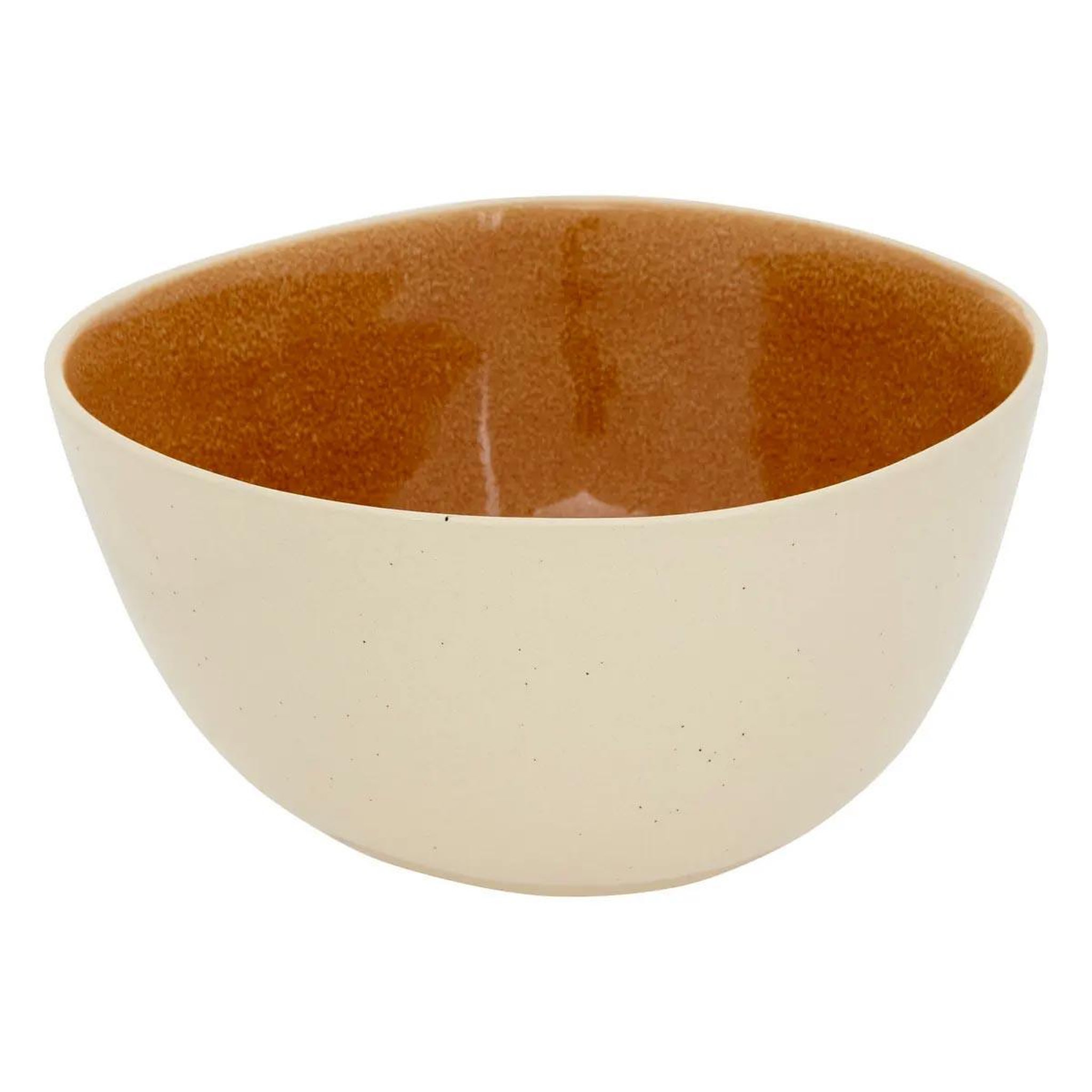 SECRET DE GOURMET Saladier en faïence  wonja  26cm ocre