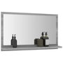 Voir la diapositive 6 : VIDAXL Miroir de bain Sonoma gris 60x10,5x37 cm Bois d ingénierie