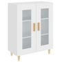 Voir la diapositive 2 : VIDAXL Buffet blanc 69,5x34x90 cm bois d'ingenierie