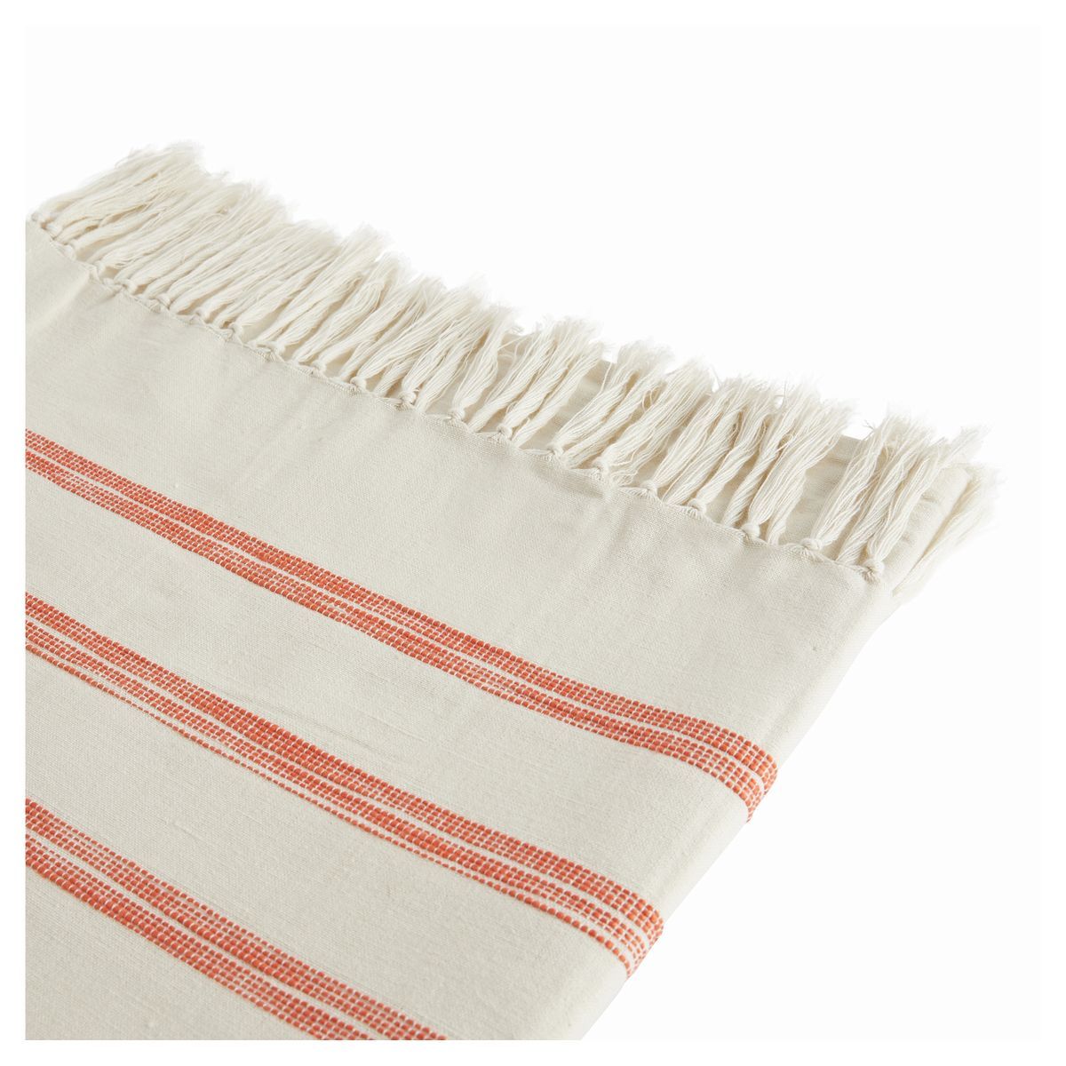 ACTUEL Plaid uni en coton BEACH 