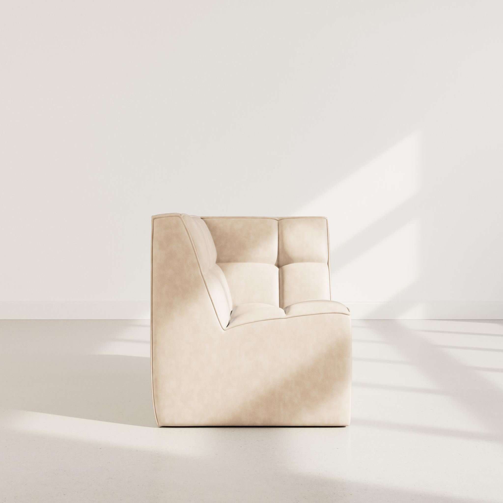 Voir la diapositive 2 : BEST MOBILIER Alya - module d'angle en simili