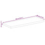 Voir la diapositive 6 : VIDAXL Dessus de table 90x30x2,5 cm bord vif bois massif manguier brut