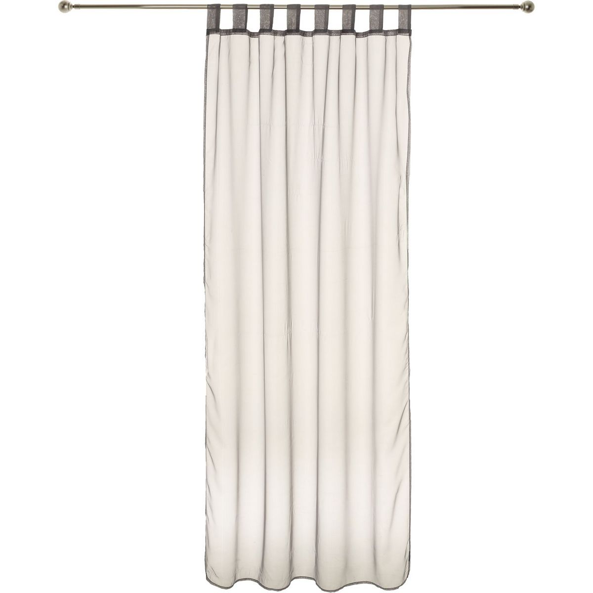 ATMOSPHERA Lot de 2 voilages unis à pattes 