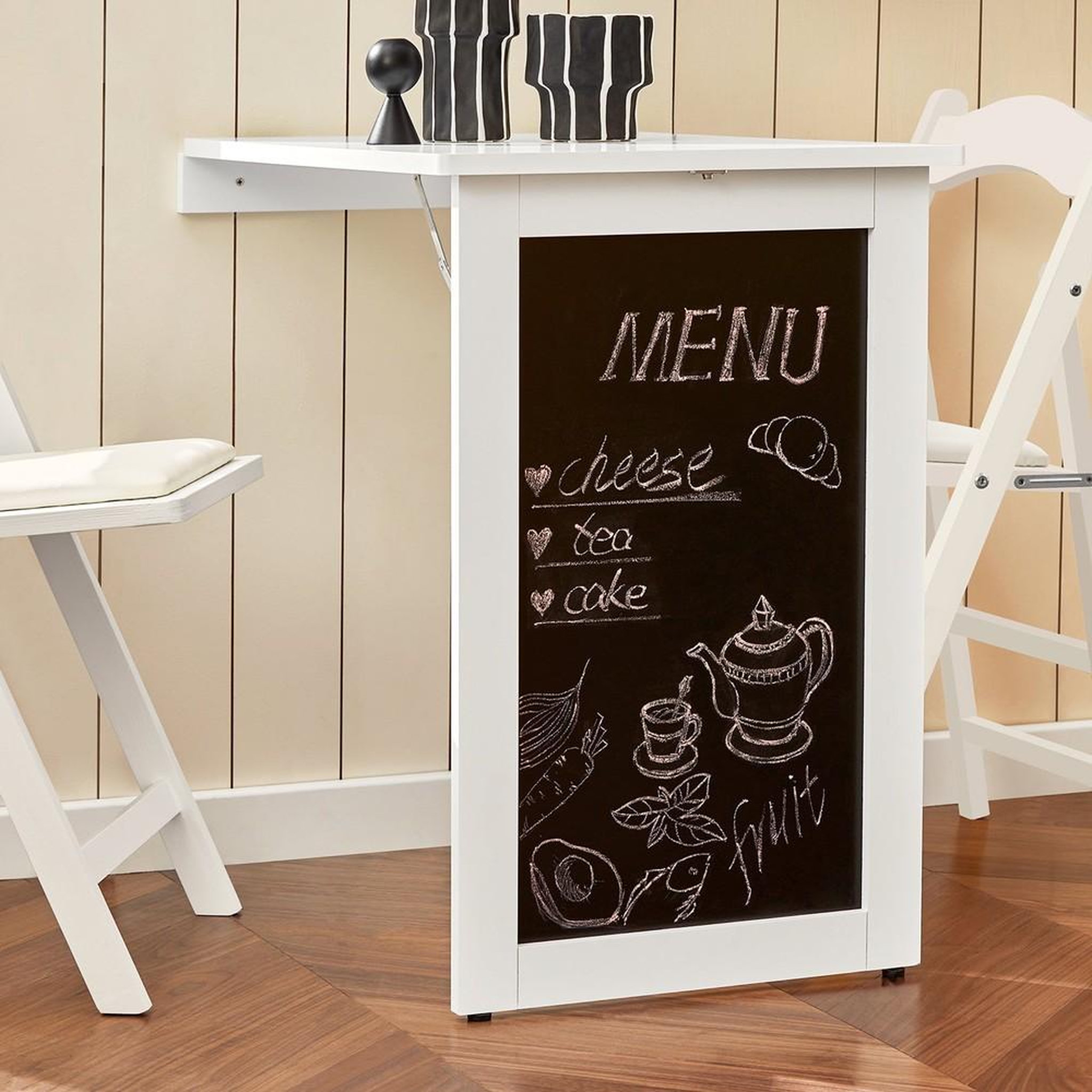 Voir la diapositive 2 : SOBUY SoBuy - Table murale pliante à une porte - Fonctionnel - FWT20