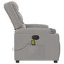 Voir la diapositive 4 : VIDAXL Fauteuil de massage inclinable gris nuage tissu