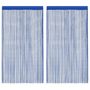 Voir la diapositive 1 : VIDAXL Rideau en fils 2 pcs 100 x 250 cm Bleu