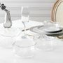Voir la diapositive 4 : Paris Prix Lot de 3 Coupelles en Verre  Lua  16cm Transparent