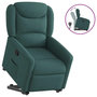 Voir la diapositive 1 : VIDAXL Fauteuil inclinable vert fonce tissu