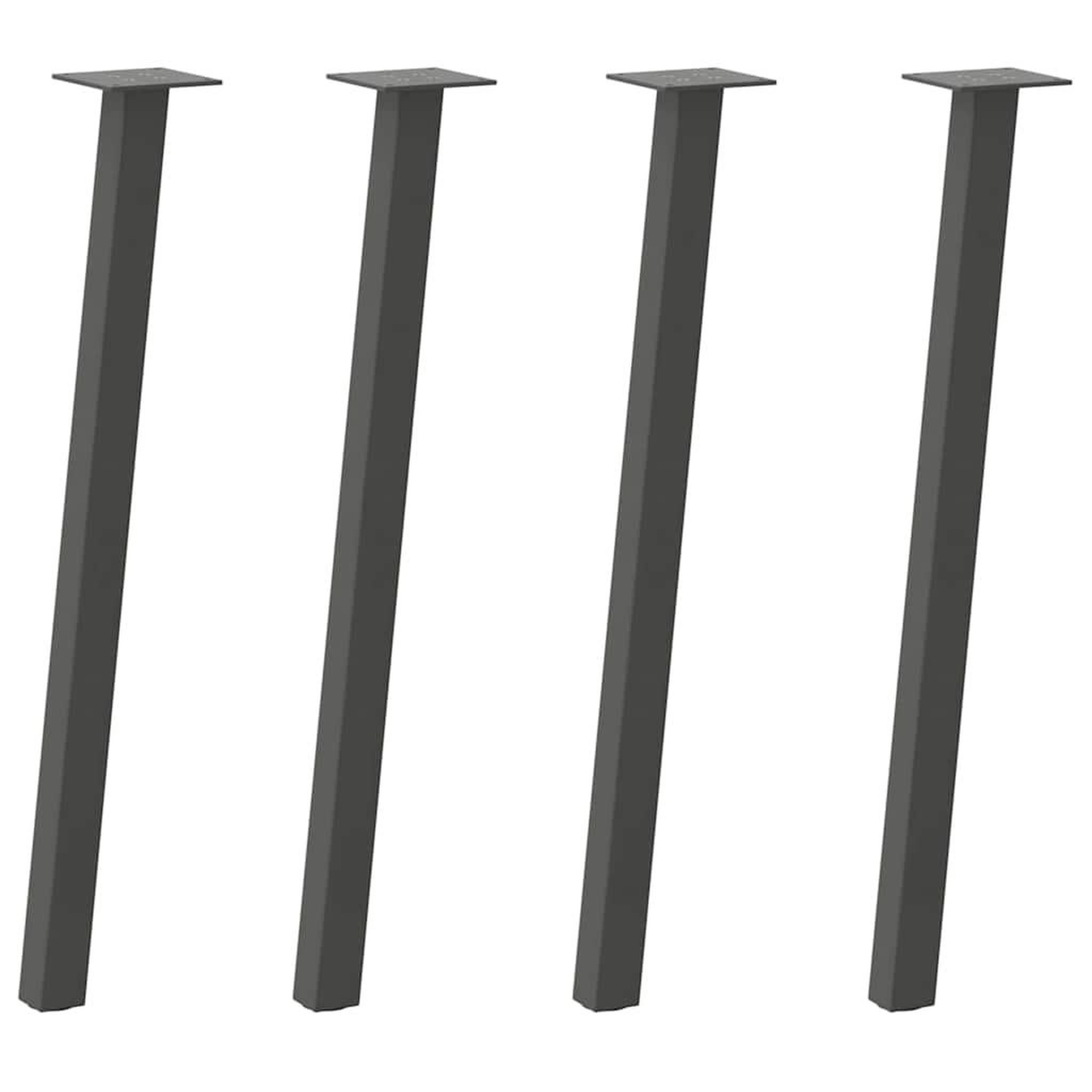 Voir la diapositive 2 : VIDAXL Pieds de table basse 4 pcs anthracite 72 cm acier