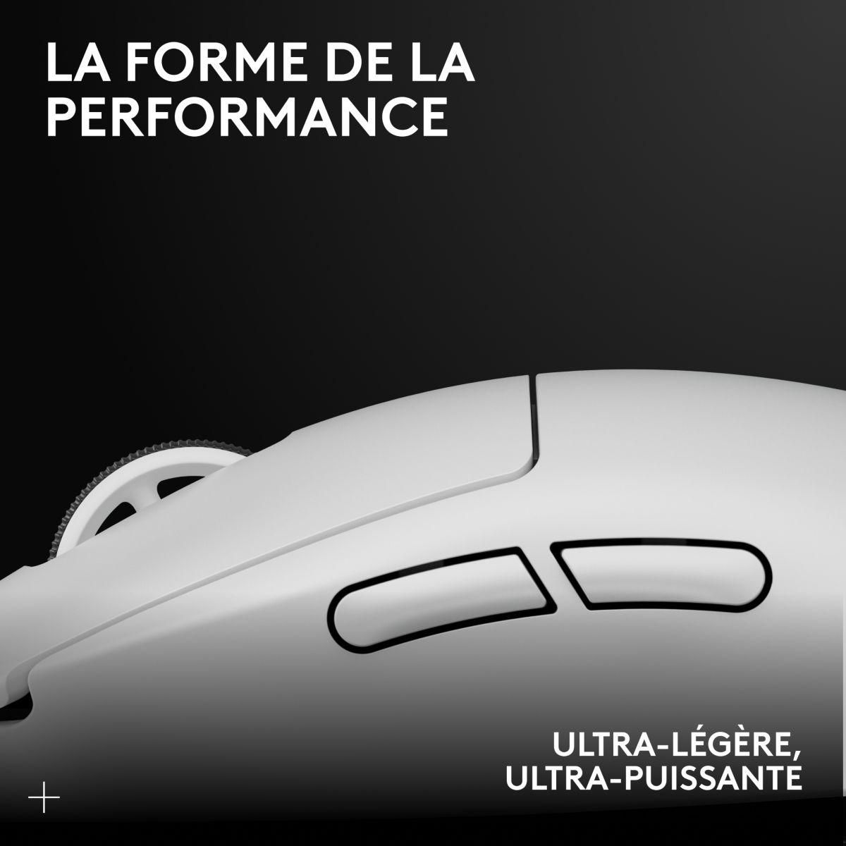 Logitech Souris Gamer Sans Fil G PRO X SUPERLIGHT 2 LIGHTSPEED Blanc