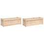 Voir la diapositive 2 : VIDAXL Jardinieres 2 pcs bois de pin massif